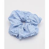 ブルー | Lストライプフリルシュシュ | WEGO【WOMEN】