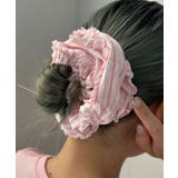 ライトピンク | Lストライプフリルシュシュ | WEGO【WOMEN】