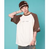 ブラウン | 別注PIKOラグラングラフィックT(SS) | WEGO【MEN】