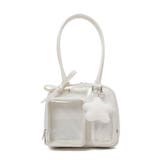 ホワイト | きらふわティンクルぬい痛ボストンバッグ | WEGO【WOMEN】