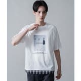 ホワイト | チェックドッキングT(SS) | WEGO【MEN】