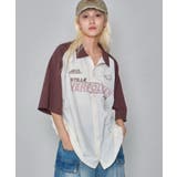ブラウンその他 | ラグラングラフィックシャツ(SS) | WEGO【MEN】