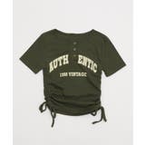 サイドギャザーヘンリーネックロゴT | WEGO【WOMEN】 | 詳細画像11