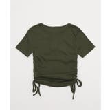 サイドギャザーヘンリーネックロゴT | WEGO【WOMEN】 | 詳細画像12