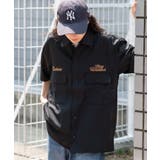 刺繍ロゴツイルワークシャツ | WEGO【MEN】 | 詳細画像16 