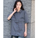 刺繍ロゴツイルワークシャツ | WEGO【MEN】 | 詳細画像27 