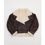 ブラウン | フェイクムートンボアジャケット | WEGO【WOMEN】