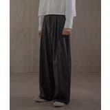 ブラック | ピンストライプタックワイドスラックス | WEGO【MEN】