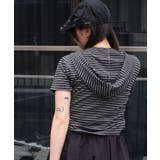ボーダーサイドドロストWジップパーカー | WEGO【WOMEN】 | 詳細画像8