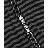 ボーダーサイドドロストWジップパーカー | WEGO【WOMEN】 | 詳細画像16