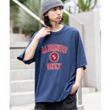 接触冷感カレッジロゴグラフィックT(SS) | WEGO【MEN】 | 詳細画像9 