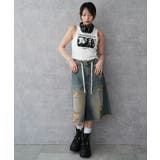 サイドレースアップグラフィックタンク | WEGO【WOMEN】 | 詳細画像2 