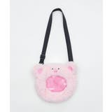 ピンク | もこもこあにまるぬいぐるみショルダーバッグ | WEGO【WOMEN】
