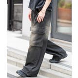 64 | ローライズバギーフレアデニムカーゴパンツ | WEGO【MEN】