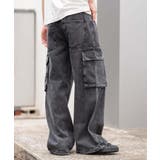 65 | ローライズバギーフレアデニムカーゴパンツ | WEGO【MEN】
