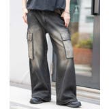 ローライズバギーフレアデニムカーゴパンツ | WEGO【MEN】 | 詳細画像14