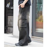 ローライズバギーフレアデニムカーゴパンツ | WEGO【MEN】 | 詳細画像15