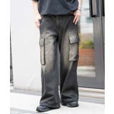 ローライズバギーフレアデニムカーゴパンツ | WEGO【MEN】 | 詳細画像17