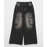 ローライズバギーフレアデニムカーゴパンツ | WEGO【MEN】 | 詳細画像25