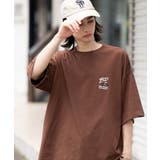 ブラウン | 別注BENDAVISクールタッチワンポイントT(SS) | WEGO【MEN】