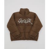 ブラウン | パファーグラフィックブルゾン | WEGO【MEN】