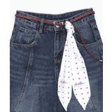 スカーフ付きワイドデニムハーフパンツ | WEGO【WOMEN】 | 詳細画像9 