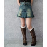ベルト付デニムプリーツスカパン | WEGO【WOMEN】 | 詳細画像6 