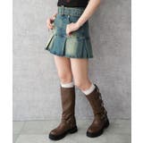 ベルト付デニムプリーツスカパン | WEGO【WOMEN】 | 詳細画像9 