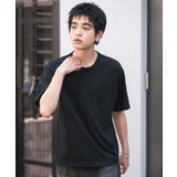 ブラック | リラックスフィットヘンリーネックT(SS) | WEGO【MEN】