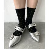 ブラック | ドット柄ソックス | WEGO【WOMEN】