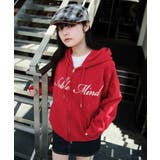 レッド | グラフィックロゴダブルZIPパーカー | WEGO【MEN】