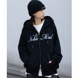 ブラック | グラフィックロゴダブルZIPパーカー | WEGO【MEN】