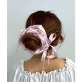 Lストーンサテンリボンシュシュ | WEGO【WOMEN】 | 詳細画像1 