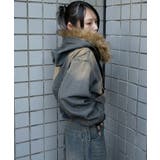 ファーフードデニムショートブルゾン | WEGO【WOMEN】 | 詳細画像11