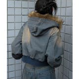 ファーフードデニムショートブルゾン | WEGO【WOMEN】 | 詳細画像12