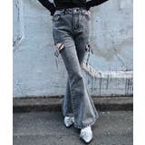 カットアウトリボンストレッチデニムフレアパンツ | WEGO【WOMEN】 | 詳細画像14