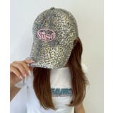 ライトベージュ | Lレオパードダメージ刺繍キャップ | WEGO【MEN】
