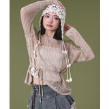 ベージュ | イレヘムオーバーメッシュニット | WEGO【WOMEN】