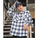 柄4 | オンブレチェックネルシャツ(LS) | WEGO【MEN】