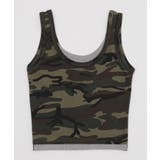 カーキ | レイヤードドッキングカモフラタンク | WEGO【WOMEN】