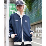ネイビー | ラグランライントラックジャケット | WEGO【MEN】