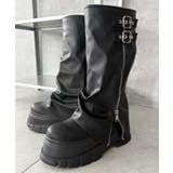 厚底カバーロングブーツ | WEGO【WOMEN】 | 詳細画像2 