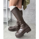 ブラウン | プレーンロングブーツ | WEGO【WOMEN】
