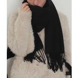 ブラック | 大判ストール | WEGO【MEN】