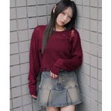 モヘアタッチダメージショートニット | WEGO【WOMEN】 | 詳細画像12 