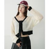 モヘアタッチ2WAYリボンカーデ | WEGO【WOMEN】 | 詳細画像1