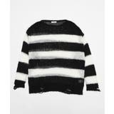 ホワイトボーダー | モヘアタッチボーダーBIGニット | WEGO【WOMEN】