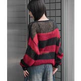 モヘアタッチボーダーBIGニット | WEGO【WOMEN】 | 詳細画像9 