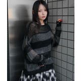 モヘアタッチボーダーBIGニット | WEGO【WOMEN】 | 詳細画像12 