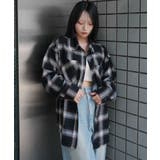 ブラウン | チェックBIGネルシャツ | WEGO【WOMEN】